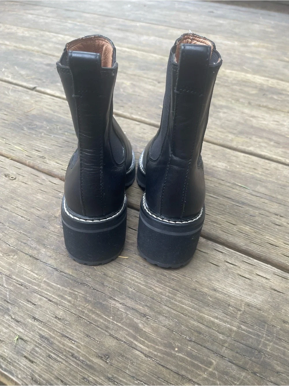 Madewell The Carina Platform Boot in true black